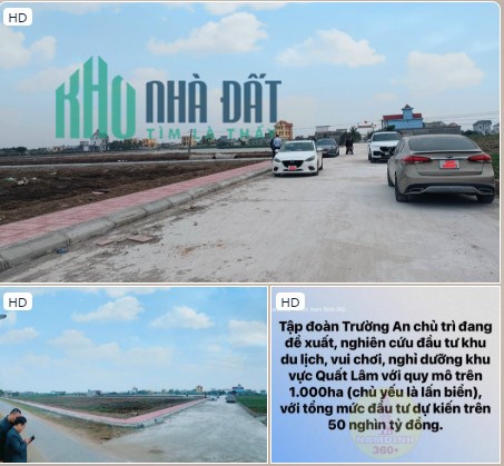 Cần Bán Lô Đất Tại Thị Trấn Quất Lâm – Huyện Giao Thuỷ - Tỉnh Nam Định.