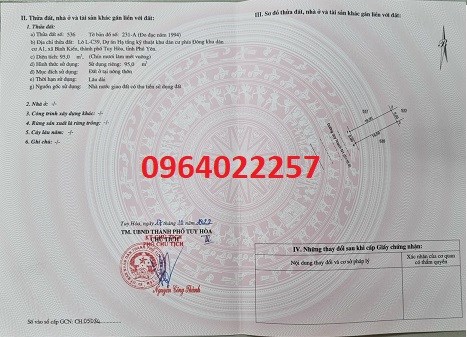 Chính chủ bán 2 lô đất vị trí đẹp dự án hạ tầng kỹ thuật KDC phía đông A1 xã Bình Kiến, TP.Tuy Hoà;