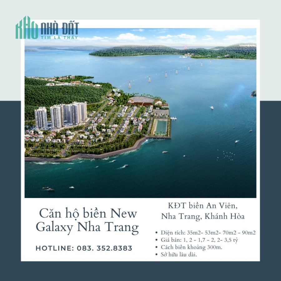 Cơ hội sở hữu nhà sang -giá xịn với D/A  New Galaxy Nha Trang. Tổng CK lên đến 58%. LH: 0833528383
