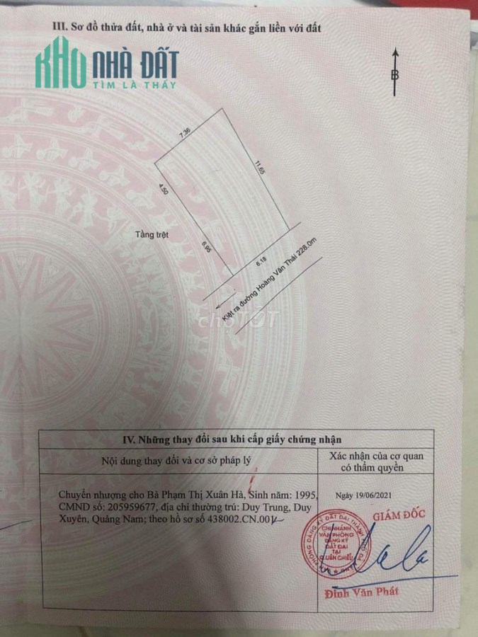Chính chủ cần bán  dãy trọ chính chủ cực đẹp Hoàng Văn Thái – Phường Hoà Nam Khánh – Quận Liên