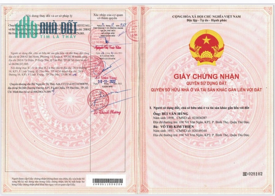 CHÍNH CHỦ Cần Bán Gấp Lô Đất Đẹp -Vị Trí Đắc Địa Tại TP Thủ Đức-TP HCM
