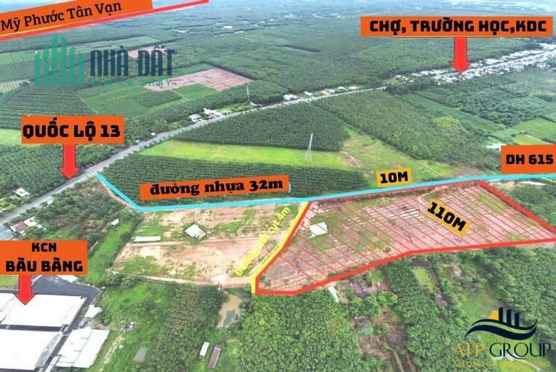Cần Bán đất bàu bàng 10x100m, 20x50m, 1000m2, chỉ 1,6tr/m2 0933018467-0978787009-10