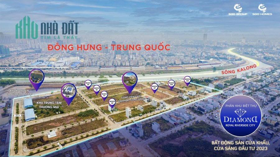 Mở bán biệt thự ven sông đẳng cấp  duy nhất tại thành phố Móng Cái