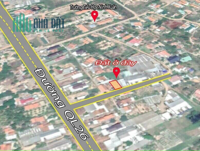 bán lô đất đẹp sát QL26 đầy tiềm năng sau khi QH Ninh Xuân Ninh Hòa lh 0962130297 Hông Hưng