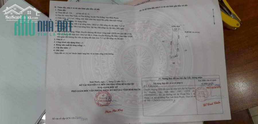 CHÍNH CHỦ CẦN BÁN GẤP LÔ ĐẤT ĐẸP MẶT TIỀN NHỰA NGAY PHÚ RIỀNG, BÌNH PHƯỚC