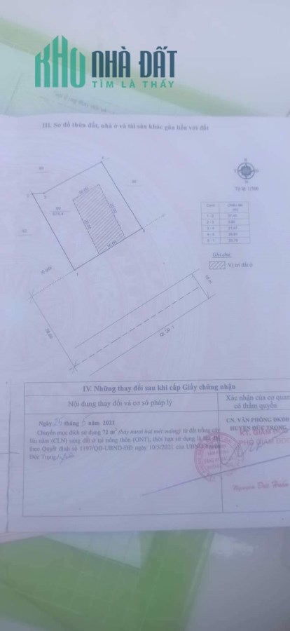 Chính chủ cần bán lô đất mặt tiền QL20 - đối diện khu du lịch trải nghiệm Lê Sáng