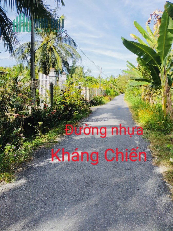 Đất Mặt Tiền lộ nhựa đường Kháng Chiến, Chợ Gạo, Tiền Giang thích hợp đầu tư