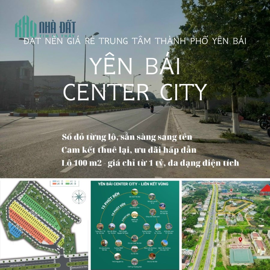 LÔ ĐẤT TP YÊN BÁI GIÁ CỰC SỐC - CHƯA TỚI 1 TỶ 3 - 0868.104.473 !