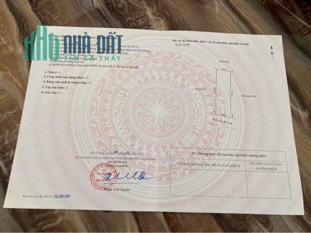Cực hót chỉ với hơn 1 tỷ là sở hữu ngay lô đất 60,5m2 tại Đồng Thái-An Dương. Đường rộng hơn 3m