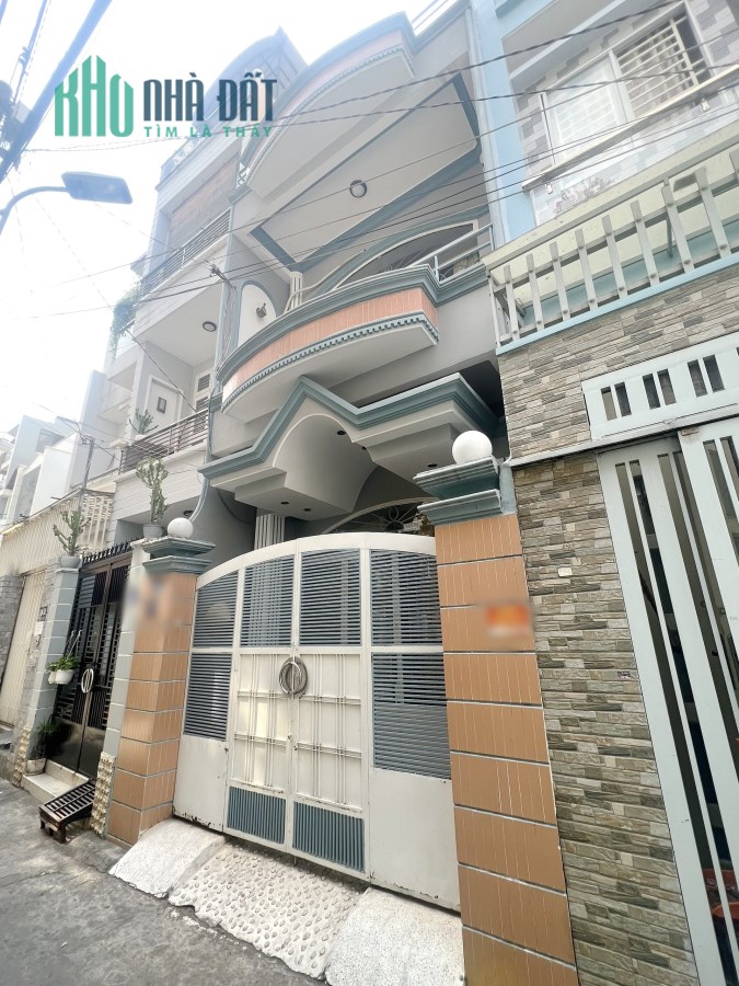 Nhà 2 mặt hẻm 3 tầng nở hậu hẻm thông đường Âu Dương Lân P3Q8