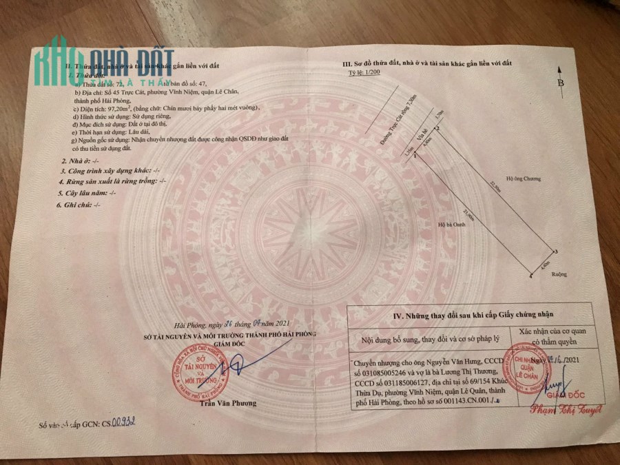 Bán nhà 3 tầng mặt đường Trực Cát - Thiên lôi gần 100m GIÁ 8.8 tỉ vị trí đẹp