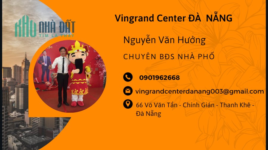 Bán biệt thự 3 tầng đường Thăng Long P.Hòa Cường Nam Q.Hải Châu