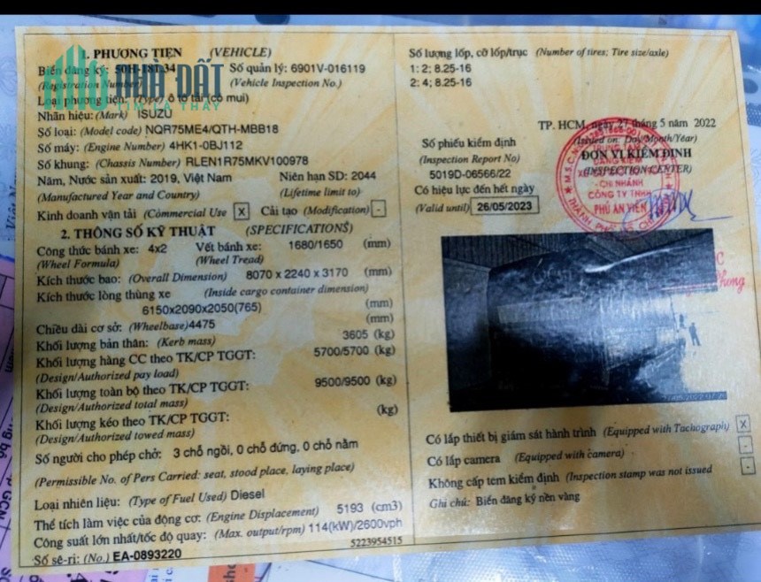Cần Bán Xe Tải Ở 1018 Hương Lô 2 , Phường Bình Trị Đông A , Quận Bình Tân