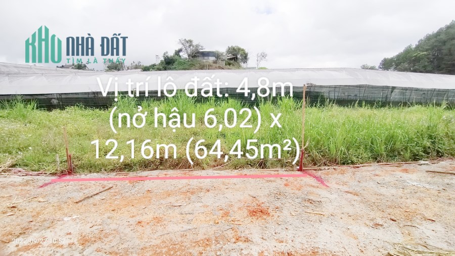 ( Giảm giá bán lỗ ) Bán gấp đất giá rẻ chỉ còn 710 triệu đường Nguyễn Đình Quân, Đà Lạt