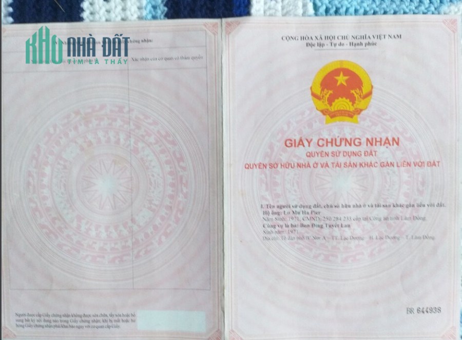 Chính chủ cần bán lô đất tại TDP Đăng Lèn, TT Lạc Dương, Lâm Đồng