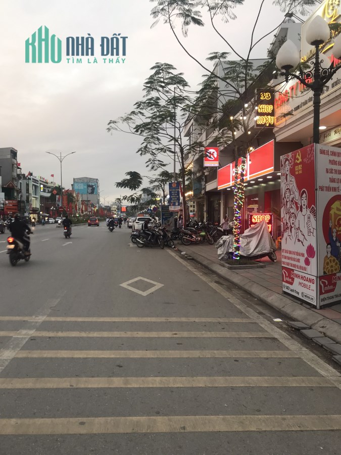 Cho thuê mặt tiền 10m MĐ Hồ Sen LC Hải Phòng